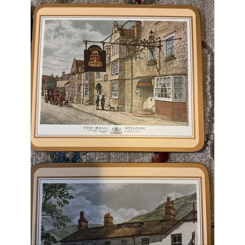 Pimpernel Place Mats -Old English Inns Cork Backs 9
